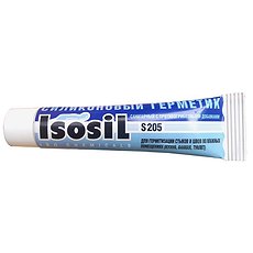 Герметик силикон санитарный бесцветный 40мл S205 ISOSIL (Россия)