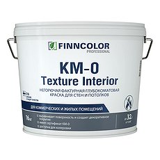 Краска фактурная Texture Interior негорючая КМ0, для стен и потолков 30кг. (Финколор)