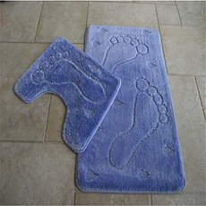 Набор ковриков для ванной 2-предмета (55*90 и 55*45) L.BLUE (ZALEL Турция)