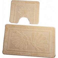 Набор ковриков для ванной 2-предмета (55*90 и 55*45) L.BROWN (ZALEL Турция)