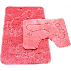 Набор ковриков для ванной 2-предмета (55*90 и 55*45) PINK (ZALEL Турция)