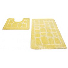 Набор ковриков для ванной 2-предмета (55*90 и 55*45) YELLOW (ZALEL Турция)