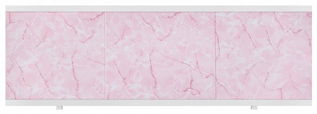Экран под ванну SIRIUSLINE пластик. профиль розовый мрамор 1.5м (Россия)