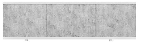 Экран под ванну SIRIUSLINE пластик. профиль серый фон (бетон) 1.7м (Россия)