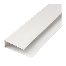 Планка L-образная, стартовая/финишная, для сэндвич панелей 10мм, 3м, пластик, белая