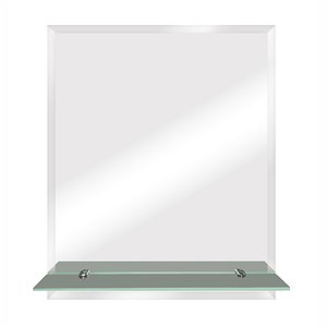 Зеркало прямоугольное с полкой 50х60 см Continent