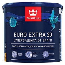 Краска ЕВРО EXTRA 20 (базис А) 2,7л Тикурила(Россия)